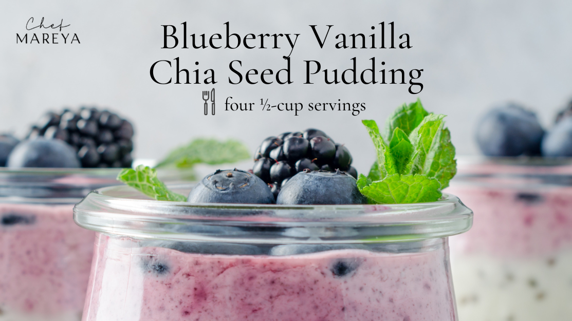 Blueberry Vanilla Chia Seed Pudding