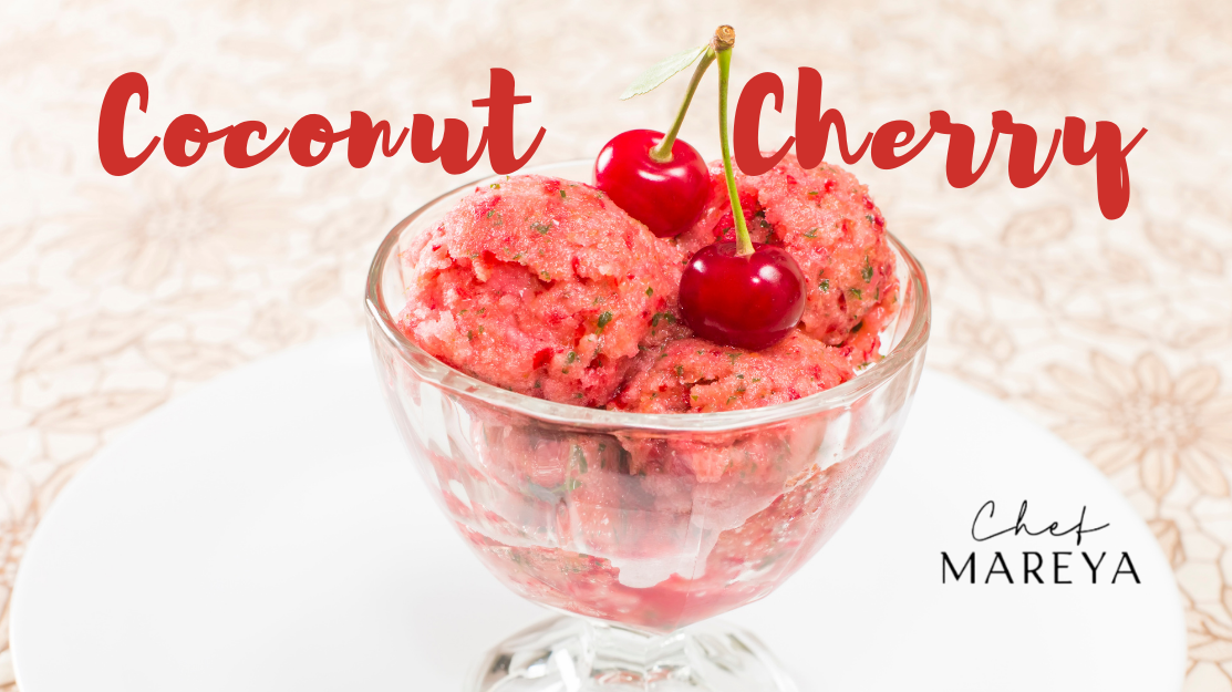Coconut Cherry Sorbet