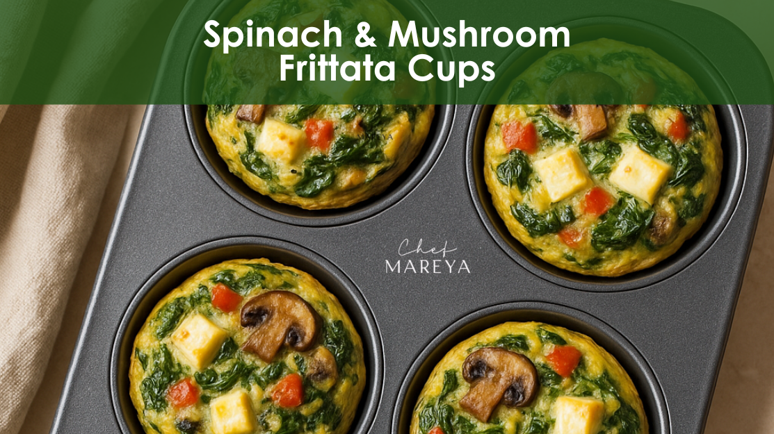 Rise &amp; Shine with Spinach and Mushroom Frittata Cups!