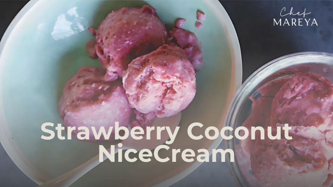 Strawberry Coconut Nice Cream